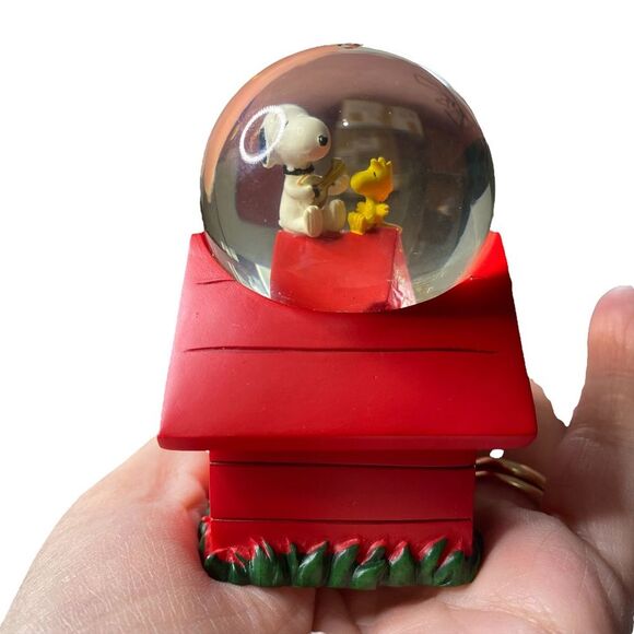 Vintage Westland #18257 Snoopy & Woodstock Small Water Snow Glitter Globe - Picture 2 of 11